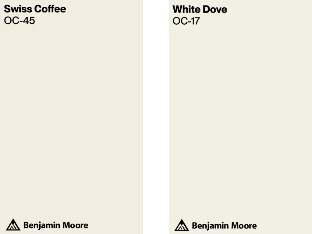 BM Swiss Coffee vs BM White Dove