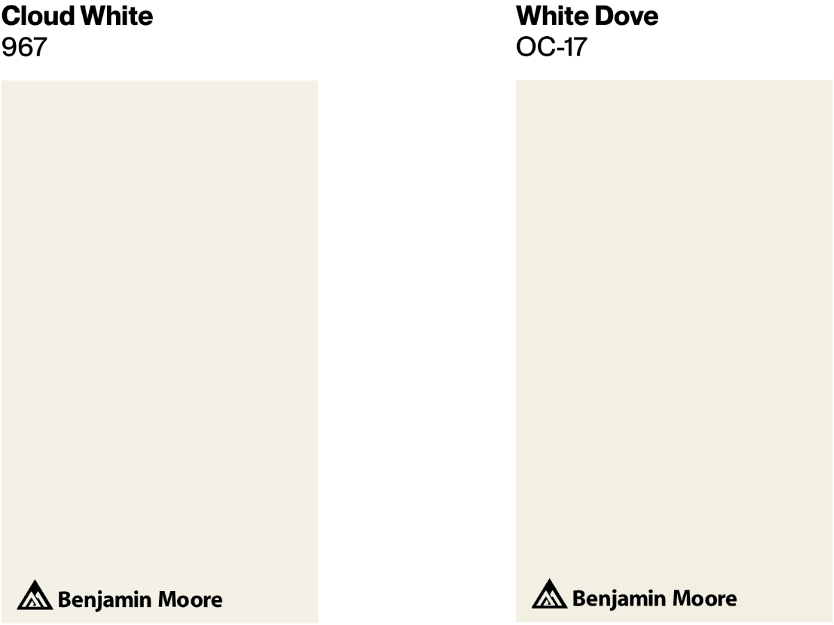 Cloud White vs White Dove