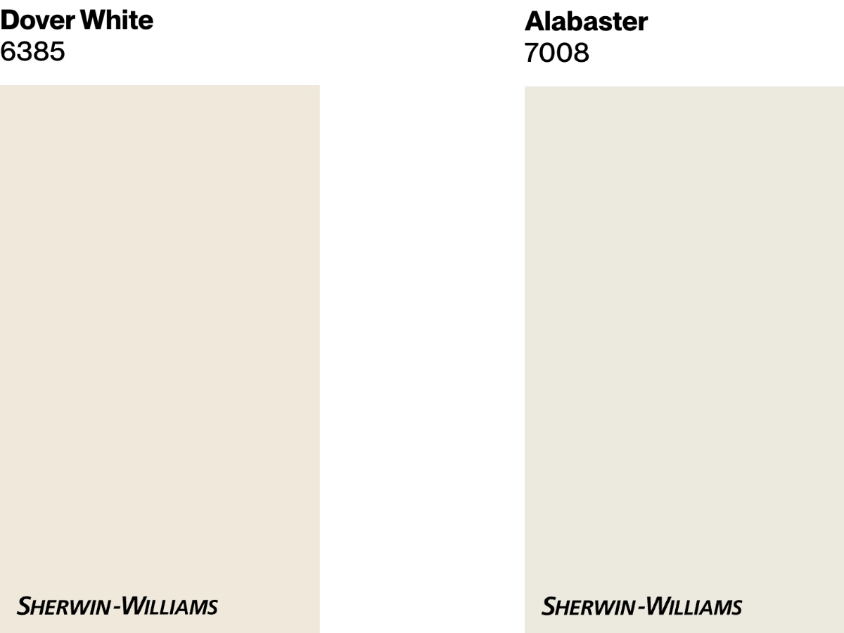 Dover White vs Alabaster