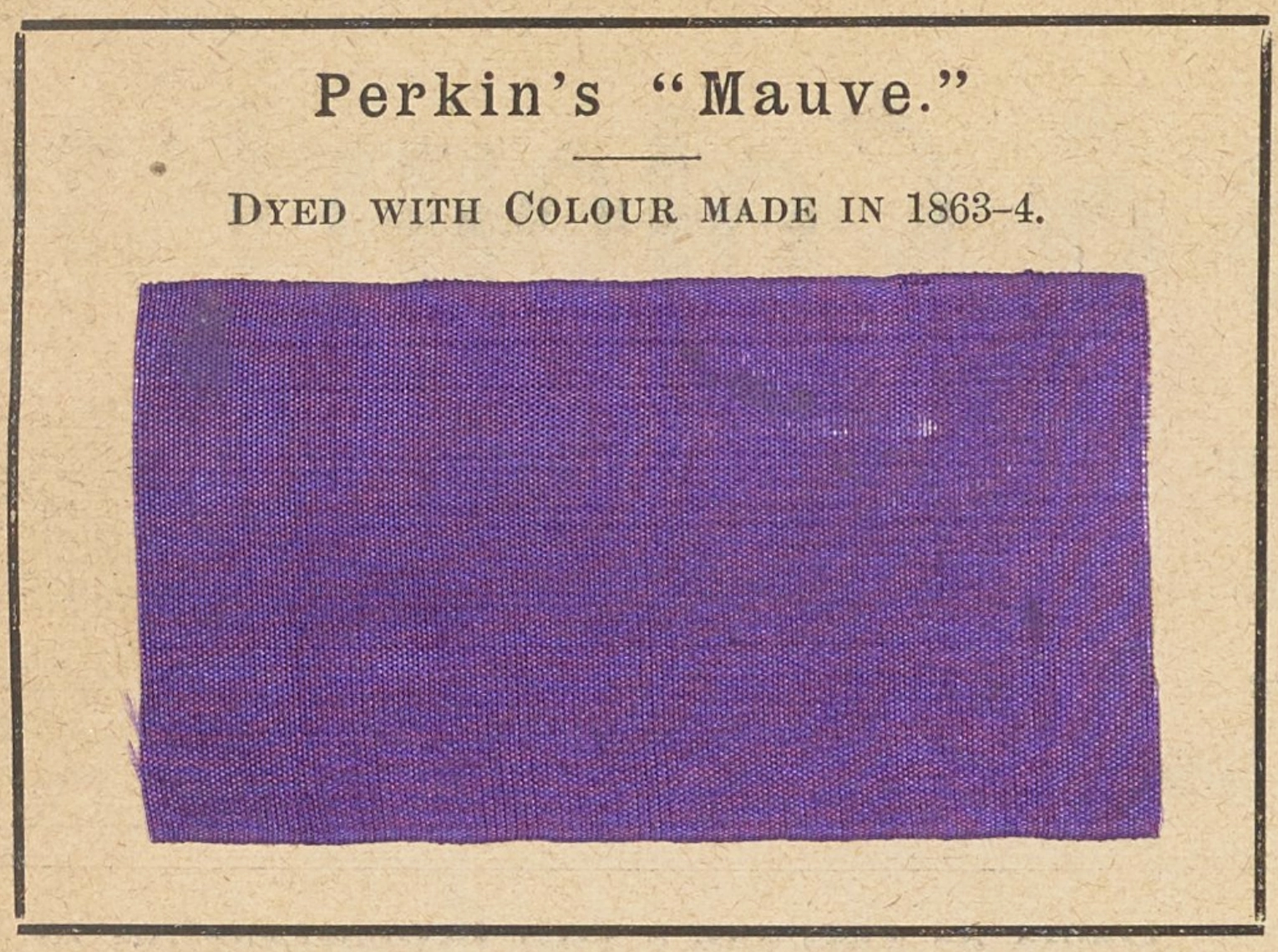 Mauve - Journal of the Society of Dyers and Colourists, November 1906