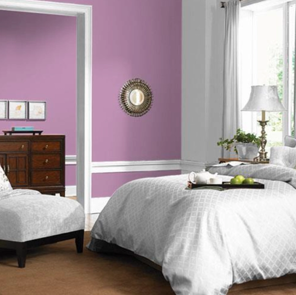 Mauve Magic in a bedroom