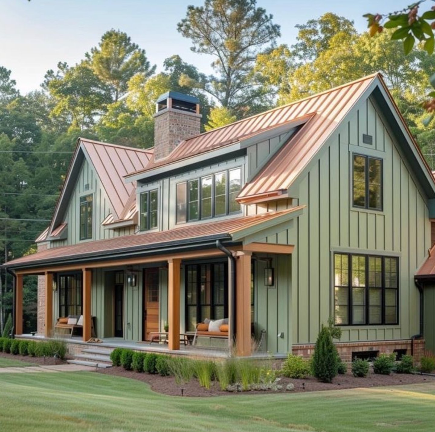 Gorgeous Metal Roof and Siding Color Combinations