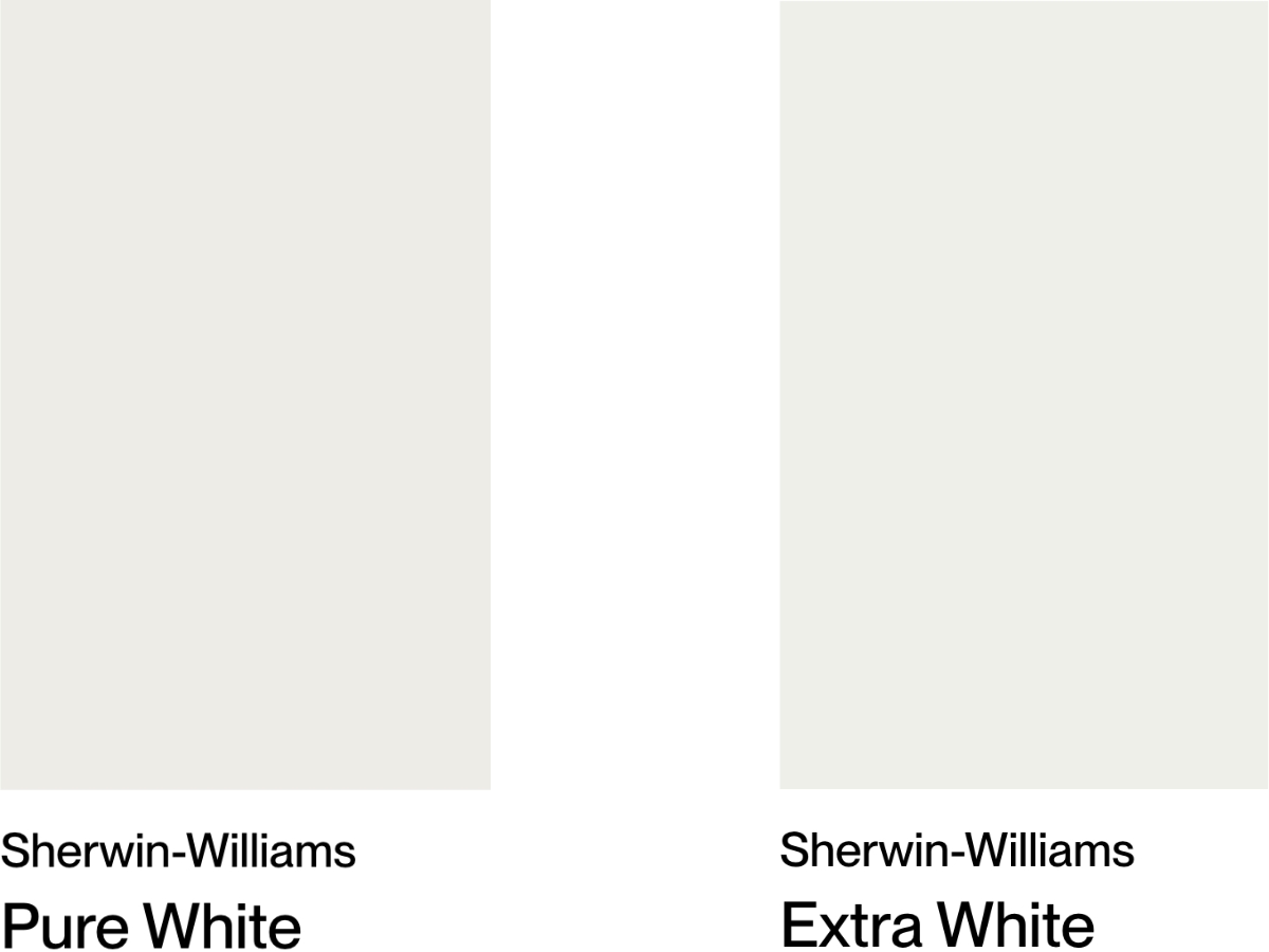 Pure White vs Extra White