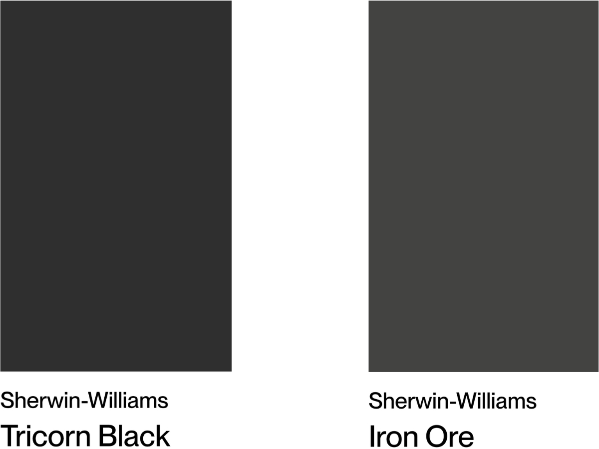 Tricorn Black vs Iron Ore