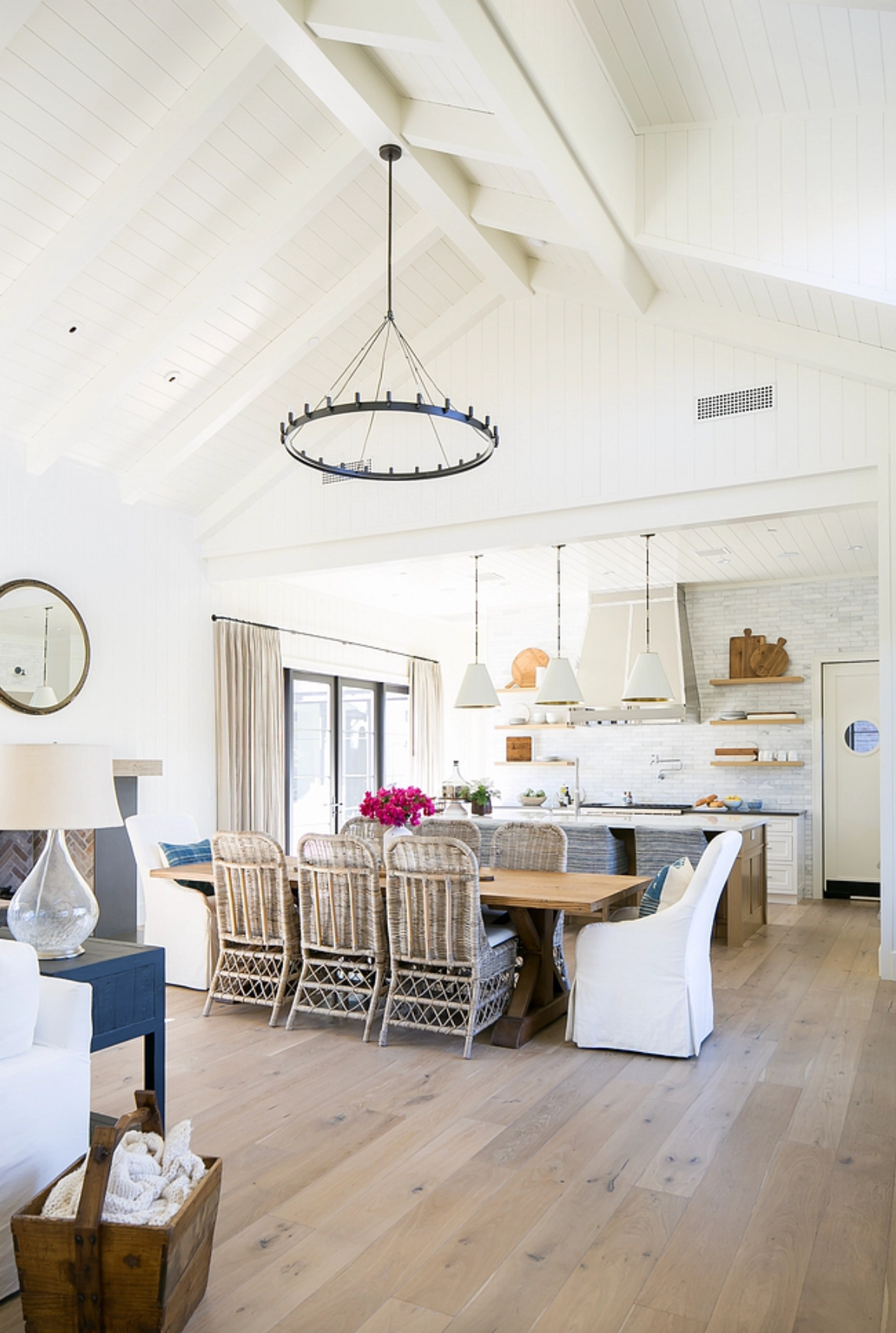 White Dove in a dining room